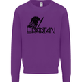 Spartan Gym Training Top Bodybuilding Mens Sweatshirt Jumper Purple