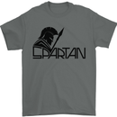 Spartan Gym Training Top Bodybuilding Mens T-Shirt Cotton Gildan Charcoal