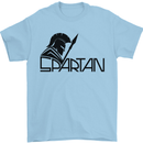 Spartan Gym Training Top Bodybuilding Mens T-Shirt Cotton Gildan Light Blue