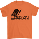 Spartan Gym Training Top Bodybuilding Mens T-Shirt Cotton Gildan Orange
