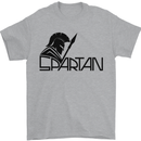 Spartan Gym Training Top Bodybuilding Mens T-Shirt Cotton Gildan Sports Grey