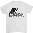 Spartan Gym Training Top Bodybuilding Mens T-Shirt Cotton Gildan White