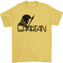 Spartan Gym Training Top Bodybuilding Mens T-Shirt Cotton Gildan Yellow
