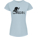 Spartan Gym Training Top Bodybuilding Womens Petite Cut T-Shirt Light Blue