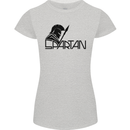 Spartan Gym Training Top Bodybuilding Womens Petite Cut T-Shirt Sports Grey