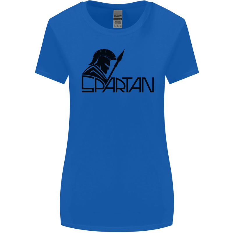 Spartan Gym Training Top Bodybuilding Womens Wider Cut T-Shirt Royal Blue