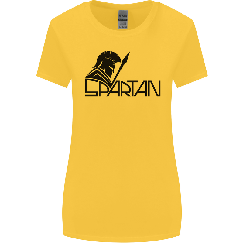 Spartan Gym Training Top Bodybuilding Womens Wider Cut T-Shirt Yellow