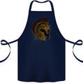 Spartan Helmet Gym Bodybuilding Training Cotton Apron 100% Organic Navy Blue