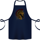 Spartan Helmet Gym Bodybuilding Training Cotton Apron 100% Organic Navy Blue