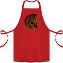 Spartan Helmet Gym Bodybuilding Training Cotton Apron 100% Organic Red