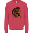 Spartan Helmet Gym Bodybuilding Training Kids Sweatshirt Jumper Heliconia