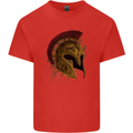 Spartan Helmet Gym Bodybuilding Training Kids T-Shirt Childrens Red