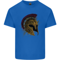 Spartan Helmet Gym Bodybuilding Training Kids T-Shirt Childrens Royal Blue