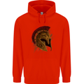 Spartan Helmet Gym Bodybuilding Training Mens 80% Cotton Hoodie Bright Red