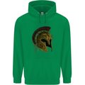 Spartan Helmet Gym Bodybuilding Training Mens 80% Cotton Hoodie Irish Green