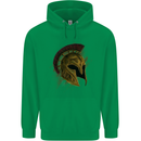 Spartan Helmet Gym Bodybuilding Training Mens 80% Cotton Hoodie Irish Green