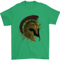 Spartan Helmet Gym Bodybuilding Training Mens T-Shirt 100% Cotton Irish Green