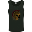 Spartan Helmet Gym Bodybuilding Training Mens Vest Tank Top Black