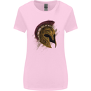 Spartan Helmet Gym Bodybuilding Training Womens Wider Cut T-Shirt Light Pink