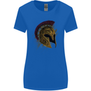 Spartan Helmet Gym Bodybuilding Training Womens Wider Cut T-Shirt Royal Blue