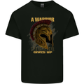 Spartan Helmet Gym Quote Bodybuilding Kids T-Shirt Childrens Black