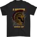 Spartan Helmet Gym Quote Bodybuilding Mens T-Shirt 100% Cotton Black