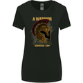 Spartan Helmet Gym Quote Bodybuilding Womens Wider Cut T-Shirt Black