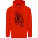 Spartan Helmet Training Bodybuilding MMA Childrens Kids Hoodie Bright Red