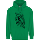 Spartan Helmet Training Bodybuilding MMA Childrens Kids Hoodie Irish Green