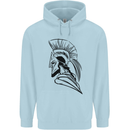 Spartan Helmet Training Bodybuilding MMA Childrens Kids Hoodie Light Blue