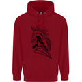 Spartan Helmet Training Bodybuilding MMA Childrens Kids Hoodie Red