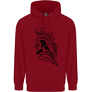 Spartan Helmet Training Bodybuilding MMA Childrens Kids Hoodie Red