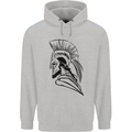 Spartan Helmet Training Bodybuilding MMA Childrens Kids Hoodie Sports Grey