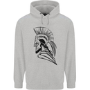 Spartan Helmet Training Bodybuilding MMA Childrens Kids Hoodie Sports Grey
