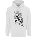 Spartan Helmet Training Bodybuilding MMA Childrens Kids Hoodie White