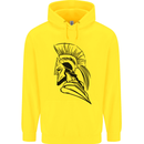 Spartan Helmet Training Bodybuilding MMA Childrens Kids Hoodie Yellow