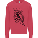 Spartan Helmet Training Bodybuilding MMA Kids Sweatshirt Jumper Heliconia