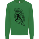 Spartan Helmet Training Bodybuilding MMA Kids Sweatshirt Jumper Irish Green