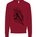 Spartan Helmet Training Bodybuilding MMA Kids Sweatshirt Jumper Red