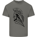 Spartan Helmet Training Bodybuilding MMA Kids T-Shirt Childrens Charcoal