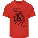 Spartan Helmet Training Bodybuilding MMA Kids T-Shirt Childrens Red
