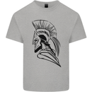 Spartan Helmet Training Bodybuilding MMA Kids T-Shirt Childrens Sports Grey