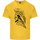 Spartan Helmet Training Bodybuilding MMA Kids T-Shirt Childrens Yellow