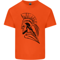 Spartan Helmet Training Bodybuilding MMA Mens Cotton T-Shirt Tee Top Orange