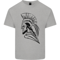 Spartan Helmet Training Bodybuilding MMA Mens Cotton T-Shirt Tee Top Sports Grey