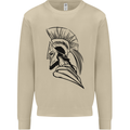 Spartan Helmet Training Bodybuilding MMA Mens Sweatshirt Jumper Sand