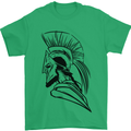 Spartan Helmet Training Bodybuilding MMA Mens T-Shirt 100% Cotton Irish Green