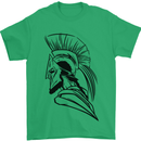 Spartan Helmet Training Bodybuilding MMA Mens T-Shirt 100% Cotton Irish Green