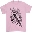 Spartan Helmet Training Bodybuilding MMA Mens T-Shirt 100% Cotton Light Pink
