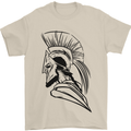 Spartan Helmet Training Bodybuilding MMA Mens T-Shirt 100% Cotton Sand